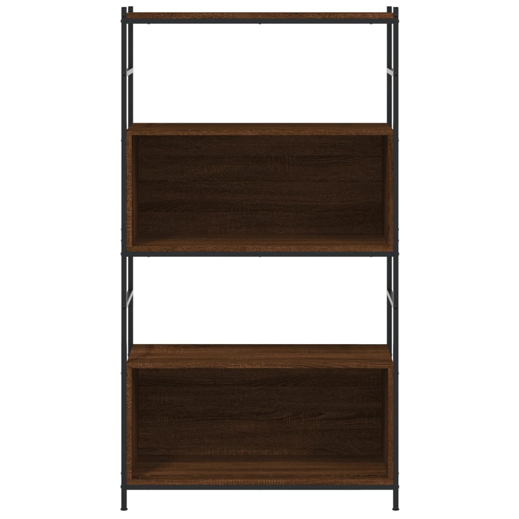 Bookshelf Brown Oak Look 80x30x145.5 cm Wood Material