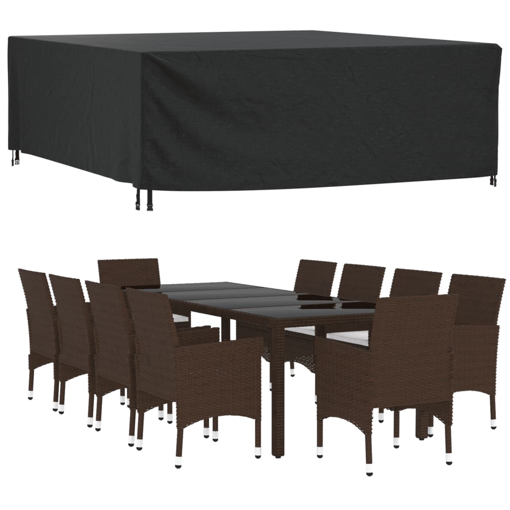 Garden Furniture Cover Black 260x260x90 cm Waterproof 420D