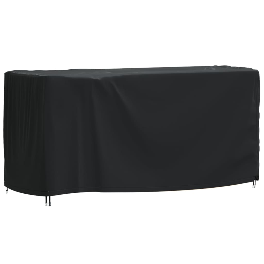 Garden Furniture Cover Black 180x70x90 cm Waterproof 420D