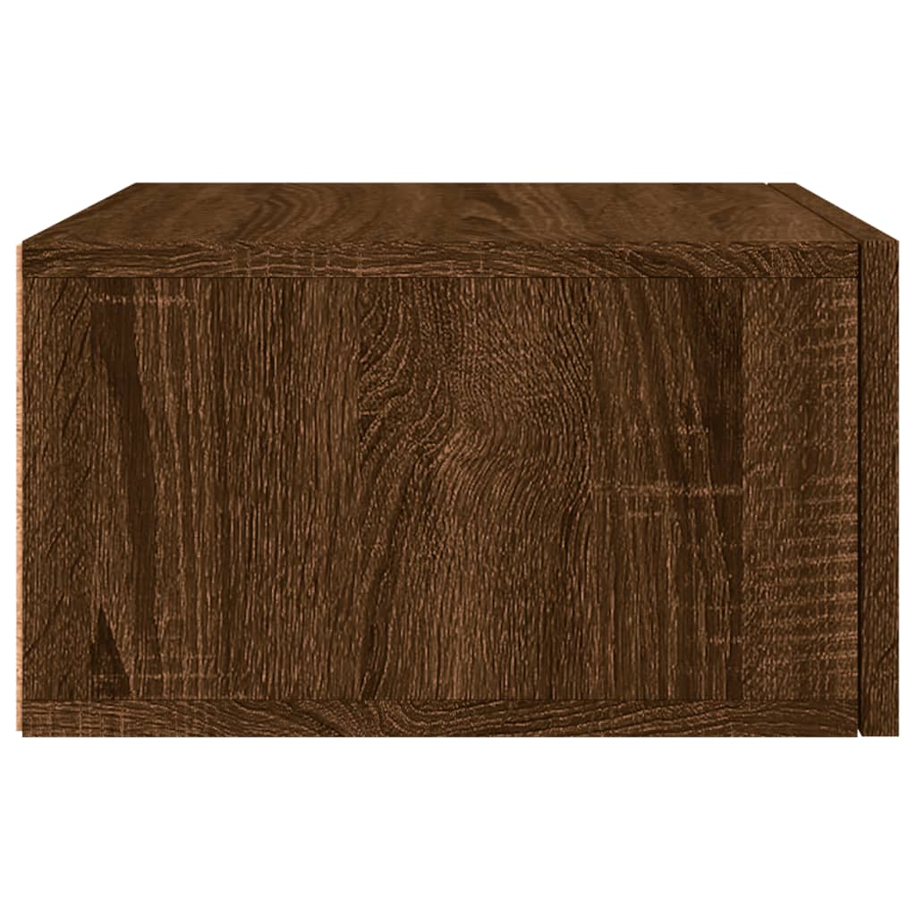 Wall Bedside Tables 2 pcs. Brown Oak Look 35x35x20 cm