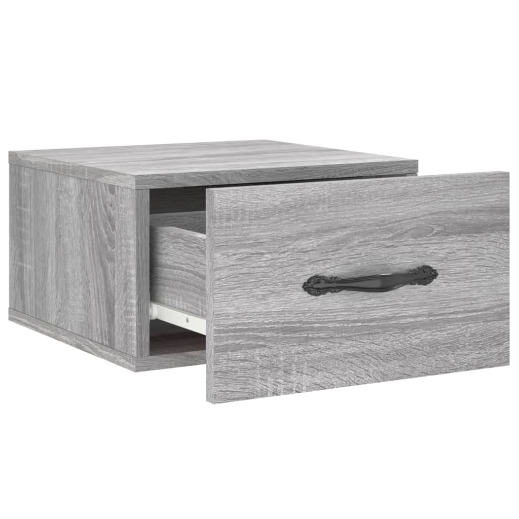 Wall Bedside Tables 2 pcs. Gray Sonoma 35x35x20 cm