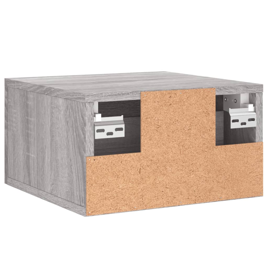 Wall Bedside Tables 2 pcs. Gray Sonoma 35x35x20 cm