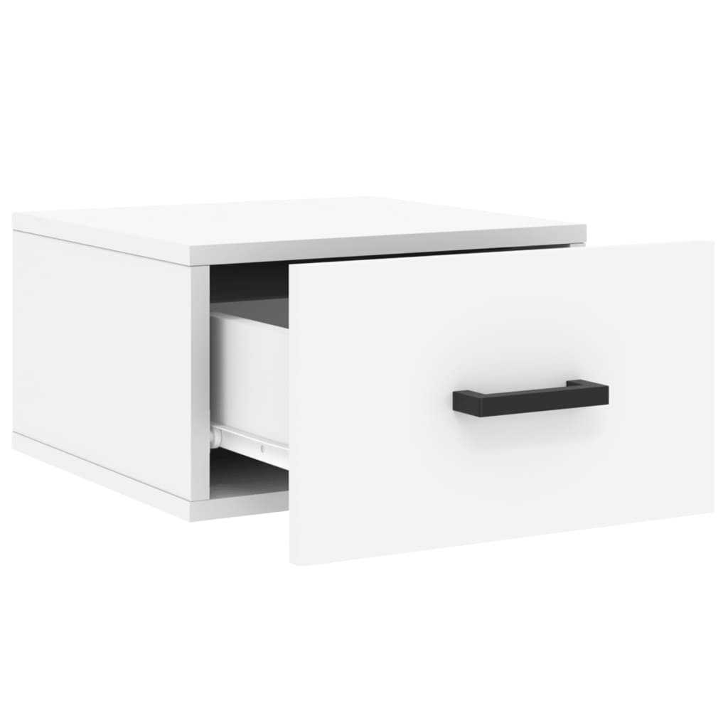 Wall Bedside Tables 2 pcs. White 35x35x20 cm