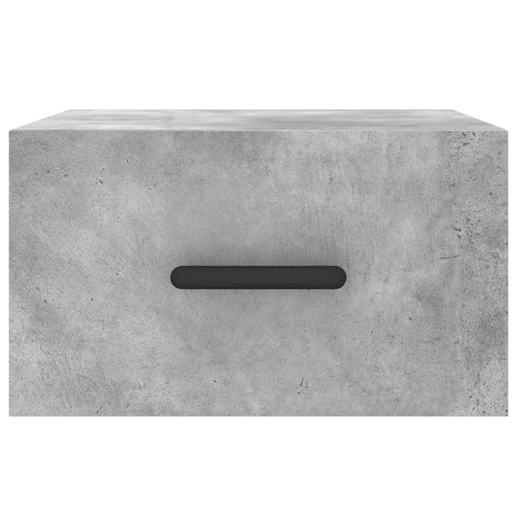 Wall-mounted bedside tables 2 pcs. Concrete grey 35x35x20 cm