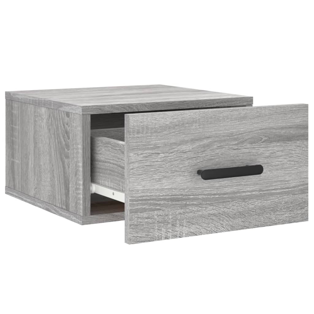 Wall Bedside Tables 2 pcs. Gray Sonoma 35x35x20 cm