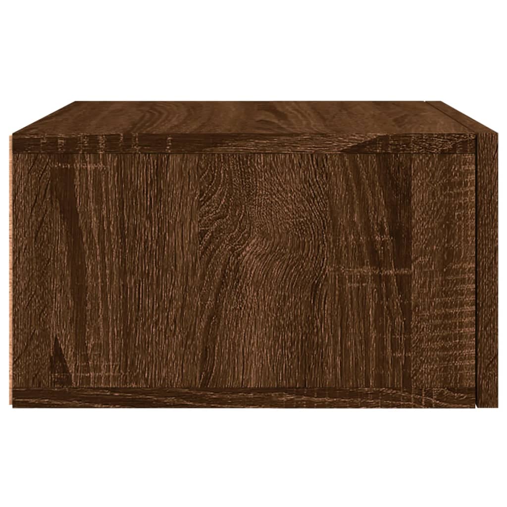 Wall Bedside Tables 2 pcs. Brown Oak Look 35x35x20 cm