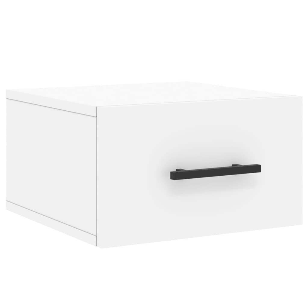 Wall Bedside Tables 2 pcs. White 35x35x20 cm