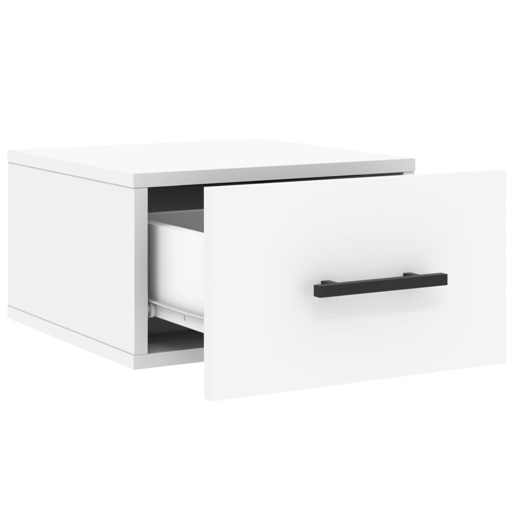 Wall Bedside Tables 2 pcs. White 35x35x20 cm