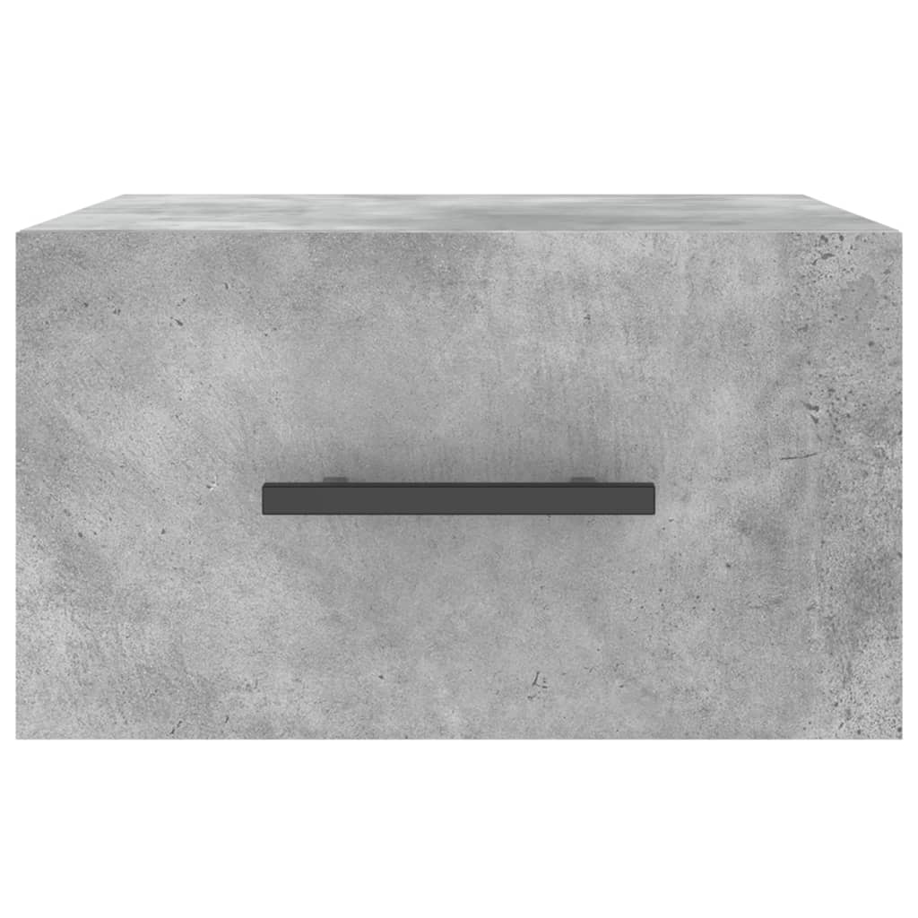 Wall Bedside Table Concrete Grey 35x35x20 cm