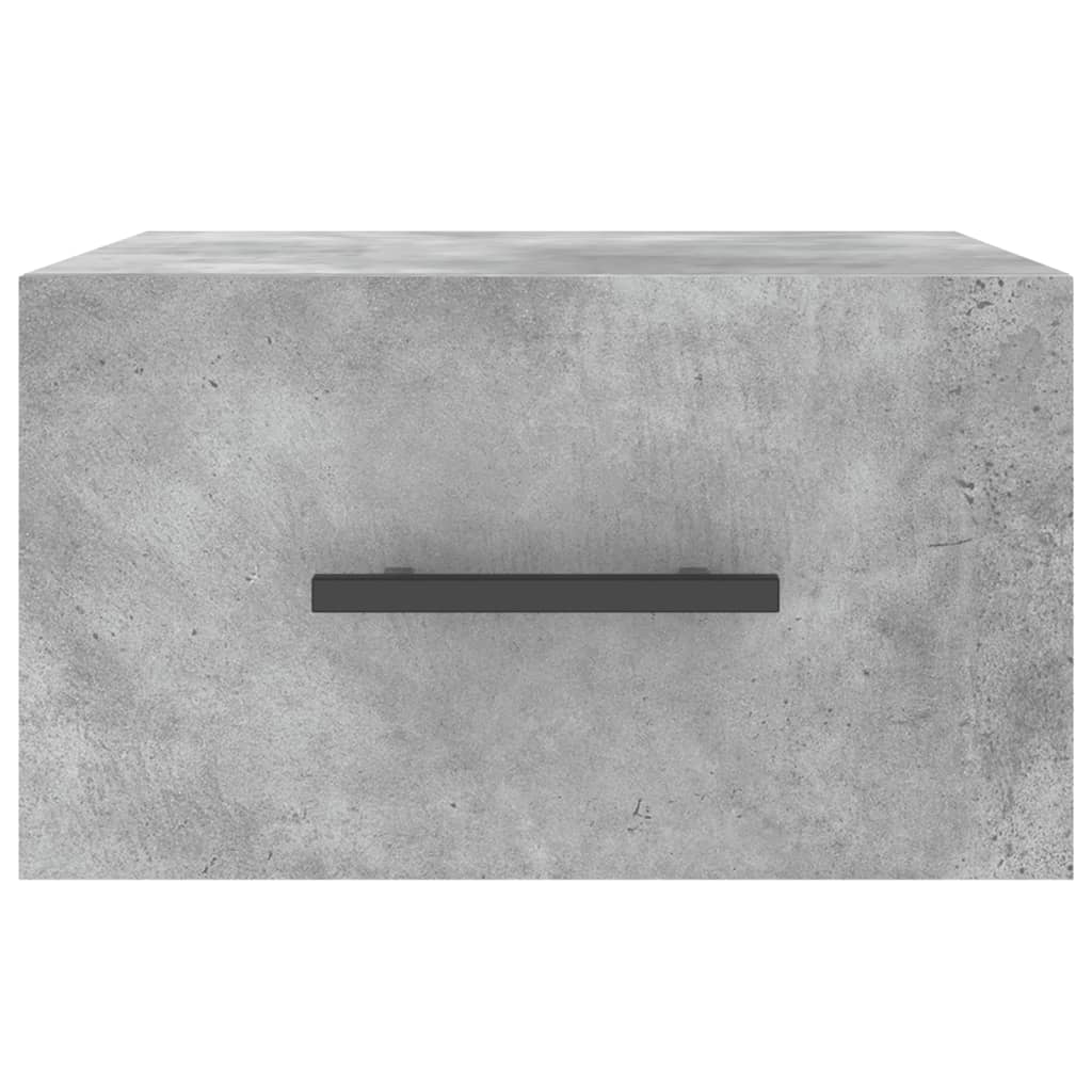 Wall-mounted bedside tables 2 pcs. Concrete grey 35x35x20 cm