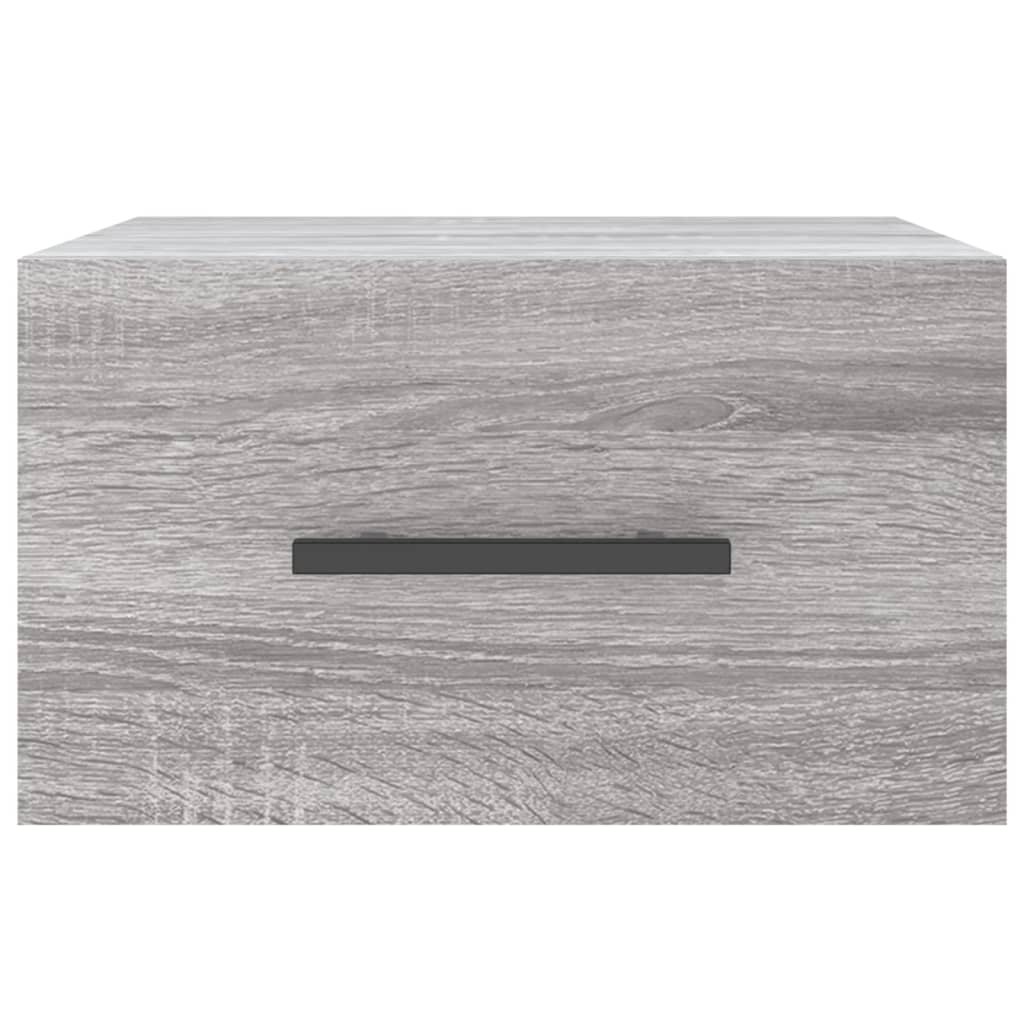 Wand-Nachttische 2 Stk. Grau Sonoma 35x35x20 cm