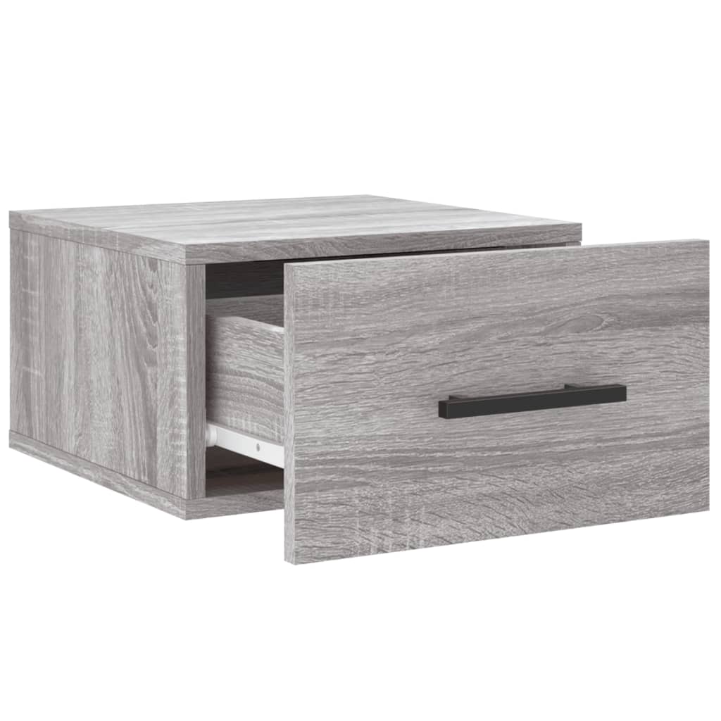 Wall Bedside Tables 2 pcs. Gray Sonoma 35x35x20 cm