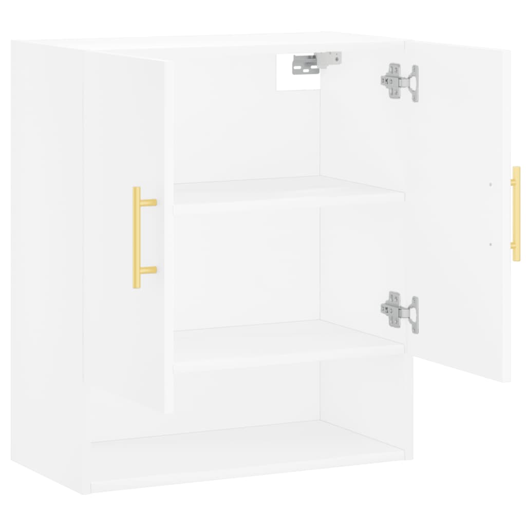 Wall Cabinet White 60x31x70 cm Wood Material