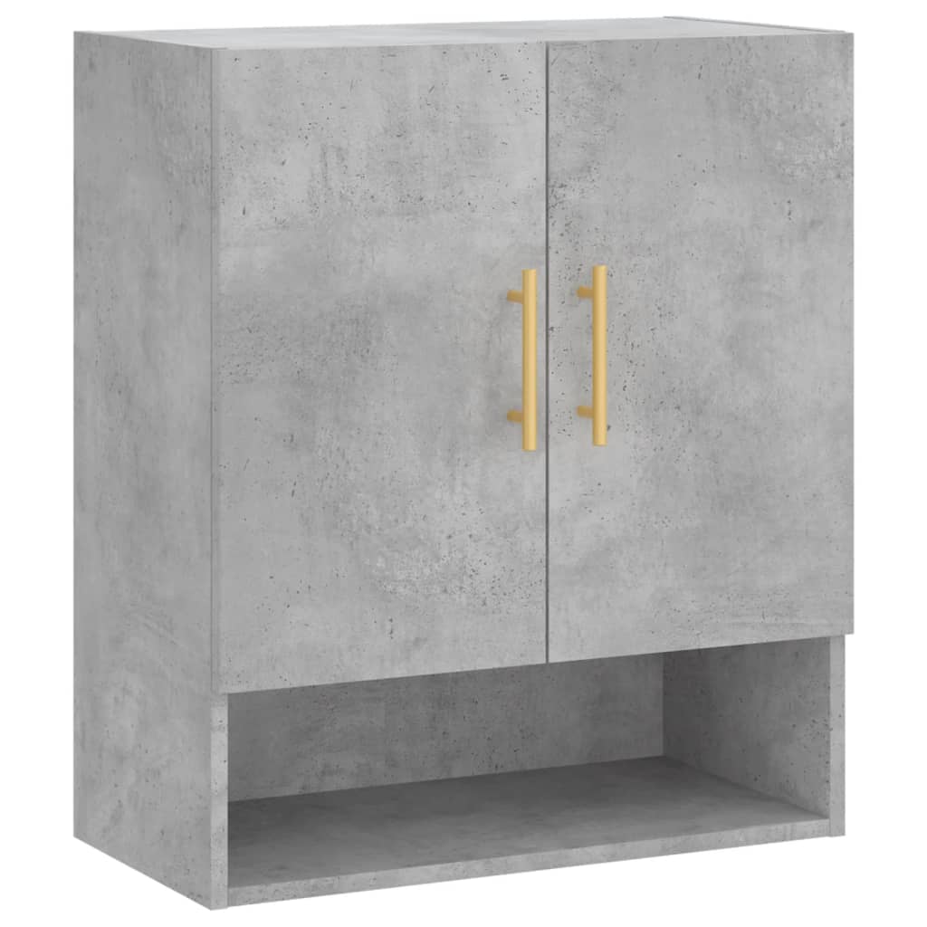 Wandschrank Betongrau 60x31x70 cm Holzwerkstoff