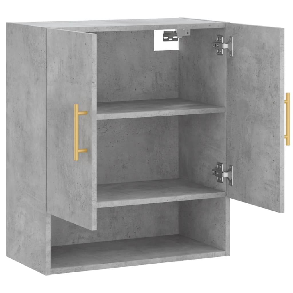 Wandschrank Betongrau 60x31x70 cm Holzwerkstoff