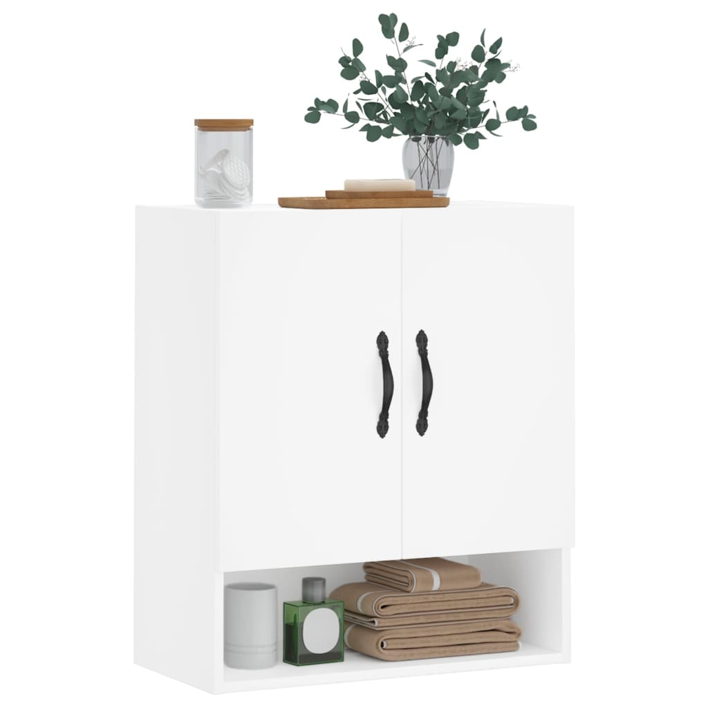 Wall Cabinet White 60x31x70 cm Wood Material