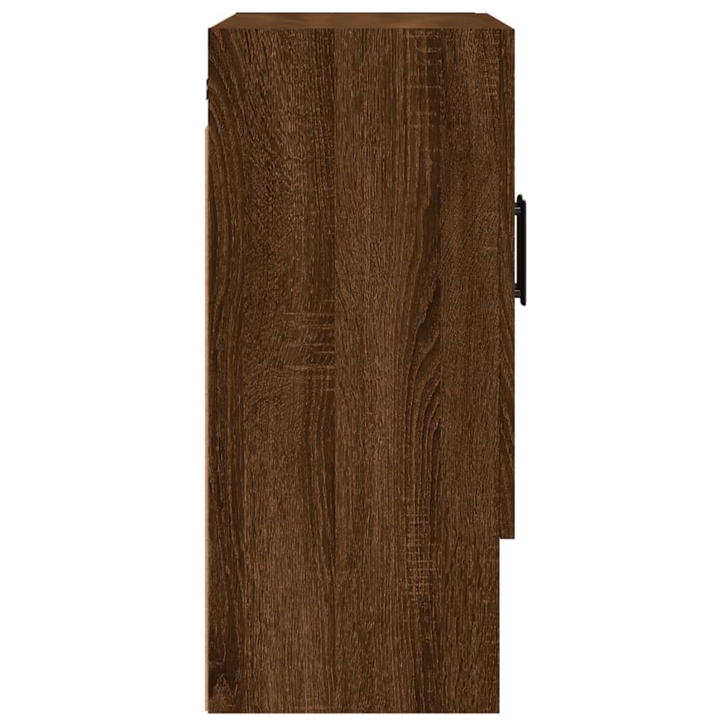 Wall Cabinet Brown Oak Look 60x31x70 cm Wood Material