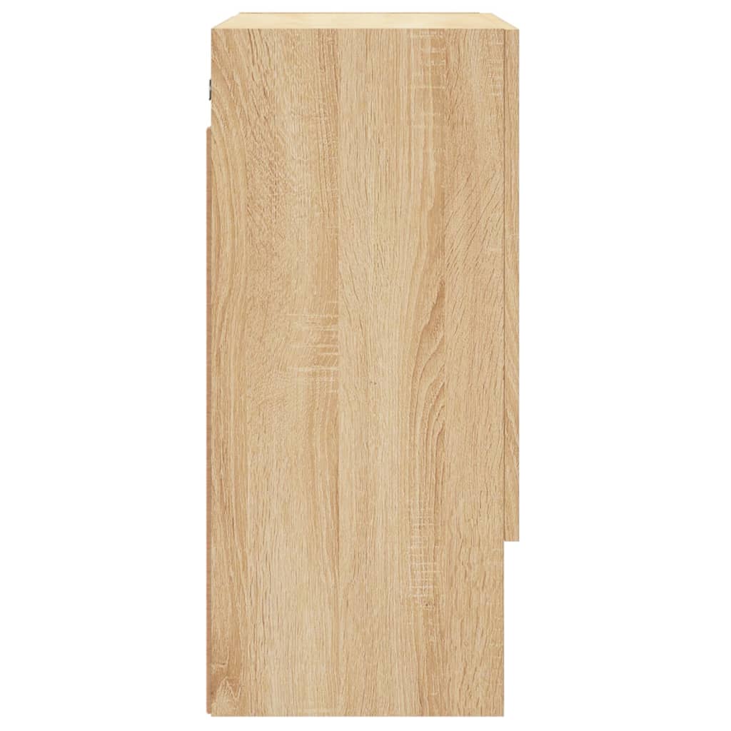 Wall Cabinet Sonoma Oak 60x31x70 cm Wood Material