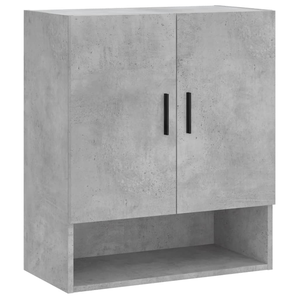 Wall Cabinet Concrete Grey 60x31x70 cm Wood Material