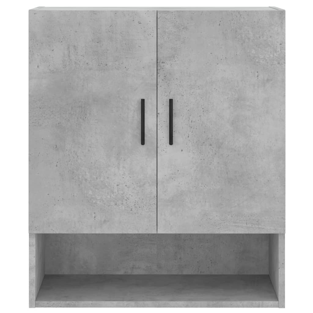 Wall Cabinet Concrete Grey 60x31x70 cm Wood Material