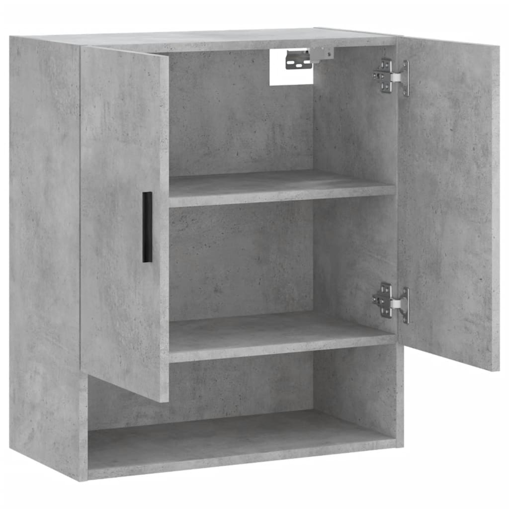 Wall Cabinet Concrete Grey 60x31x70 cm Wood Material