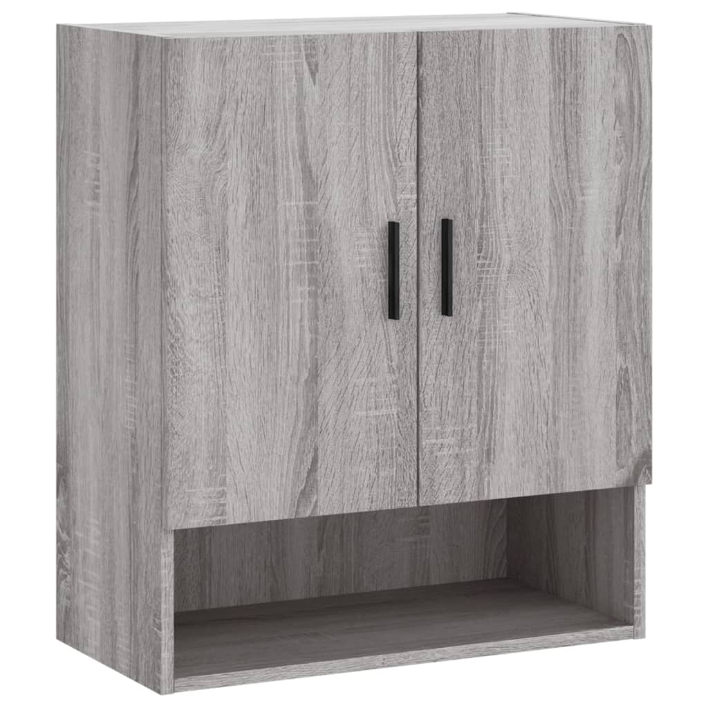 Wall Cabinet Gray Sonoma 60x31x70 cm Wood Material