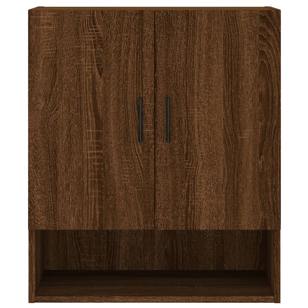 Wall Cabinet Brown Oak Look 60x31x70 cm Wood Material