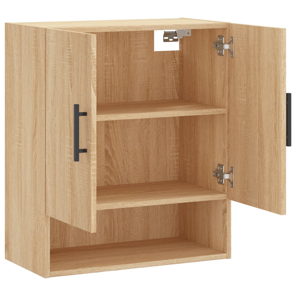 Wall Cabinet Sonoma Oak 60x31x70 cm Wood Material