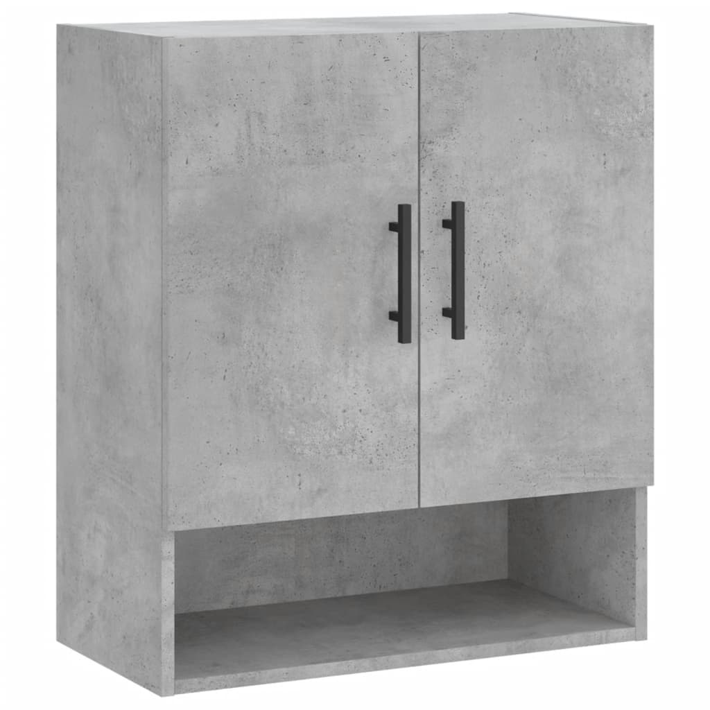 Wall Cabinet Concrete Grey 60x31x70 cm Wood Material