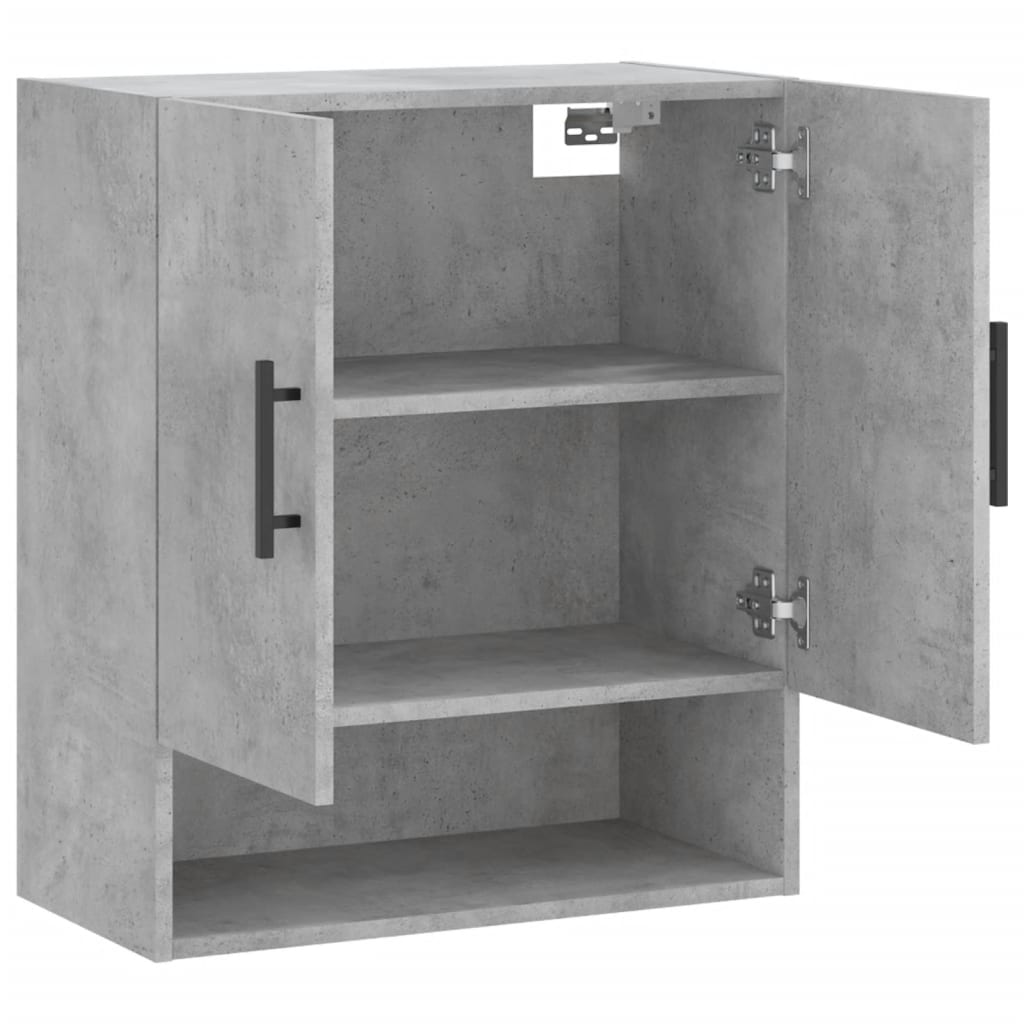 Wall Cabinet Concrete Grey 60x31x70 cm Wood Material