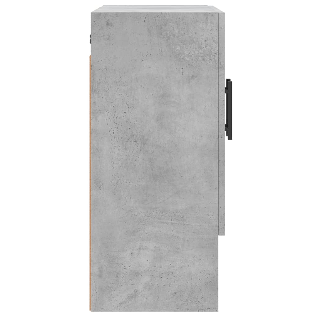 Wall Cabinet Concrete Grey 60x31x70 cm Wood Material