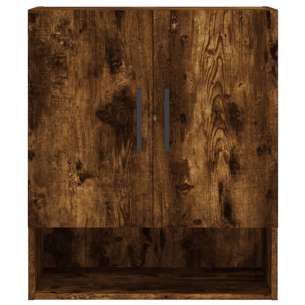 Wall Cabinet Smoked Oak 60x31x70 cm Wood Material