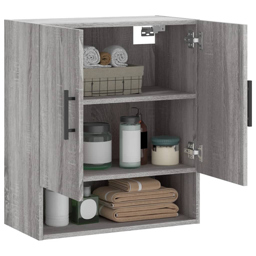 Wandschrank Grau Sonoma 60x31x70 cm Holzwerkstoff