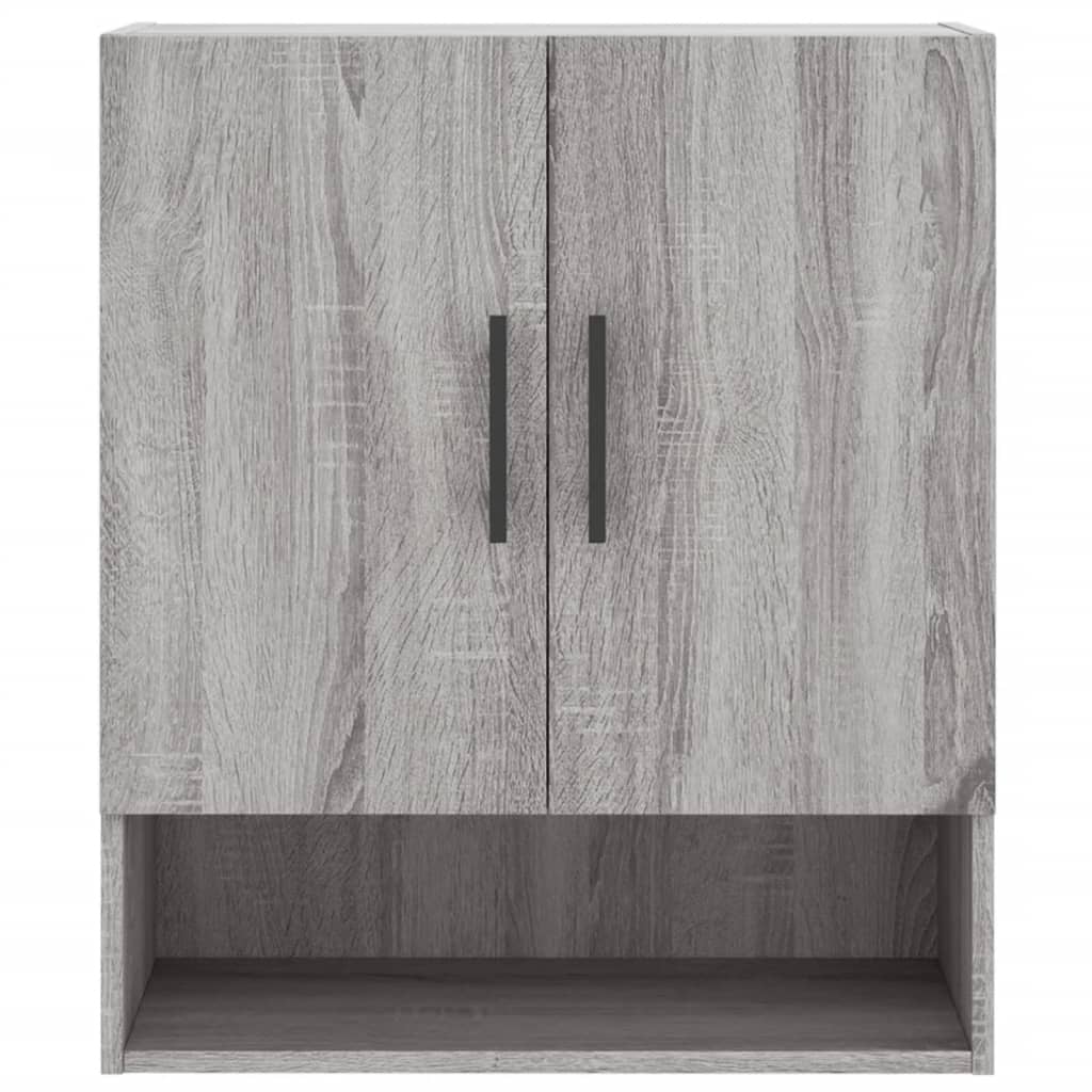 Wall Cabinet Gray Sonoma 60x31x70 cm Wood Material