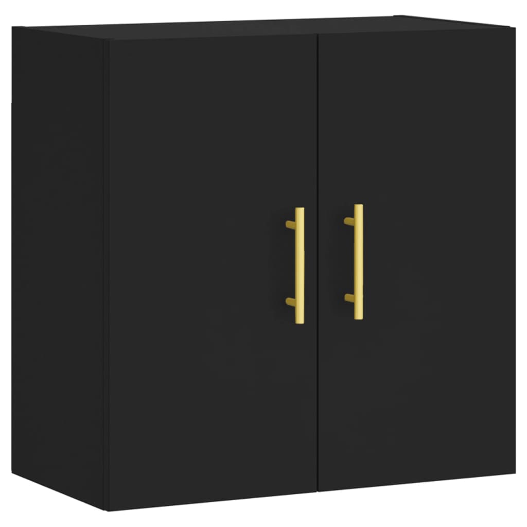 Wall Cabinet Black 60x31x60 cm Wood Material