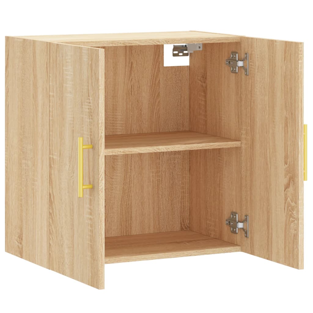 Wall Cabinet Sonoma Oak 60x31x60 cm Wood Material