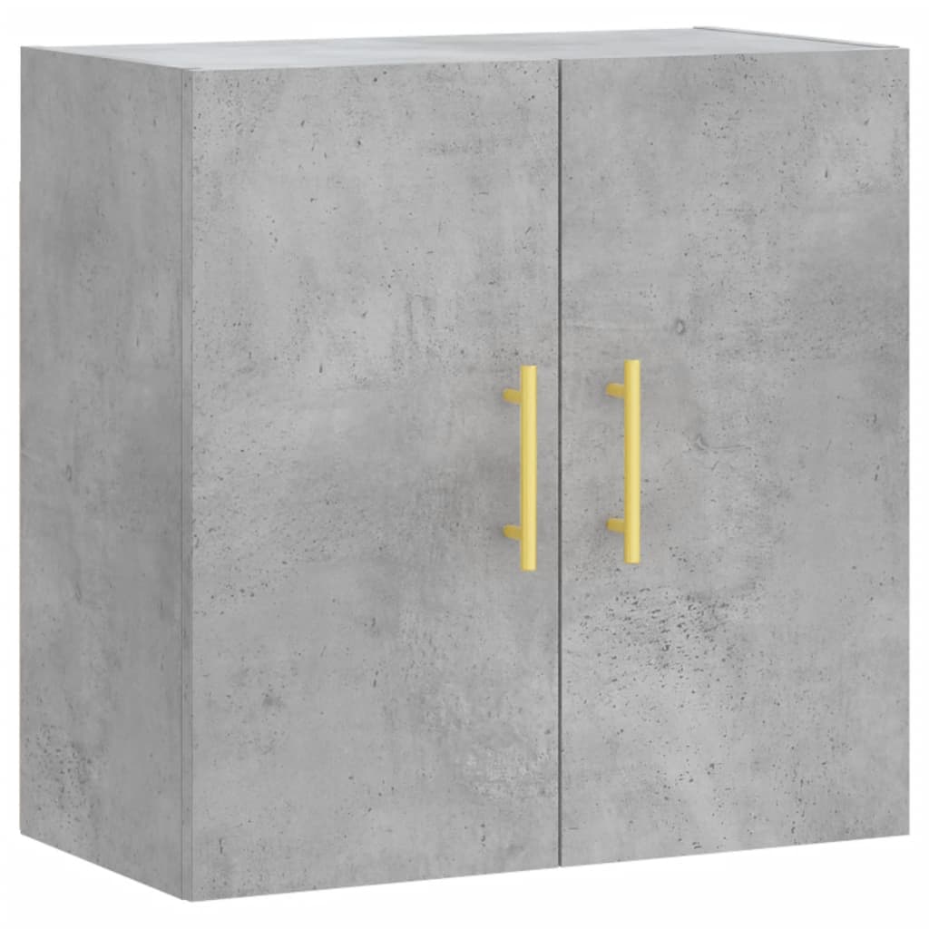 Wall Cabinet Concrete Grey 60x31x60 cm Wood Material