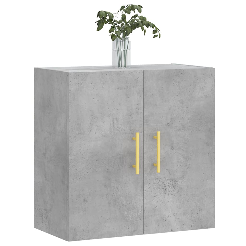 Wall Cabinet Concrete Grey 60x31x60 cm Wood Material