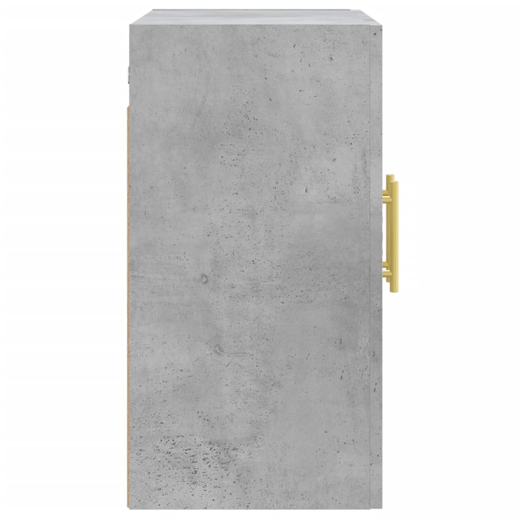 Wall Cabinet Concrete Grey 60x31x60 cm Wood Material