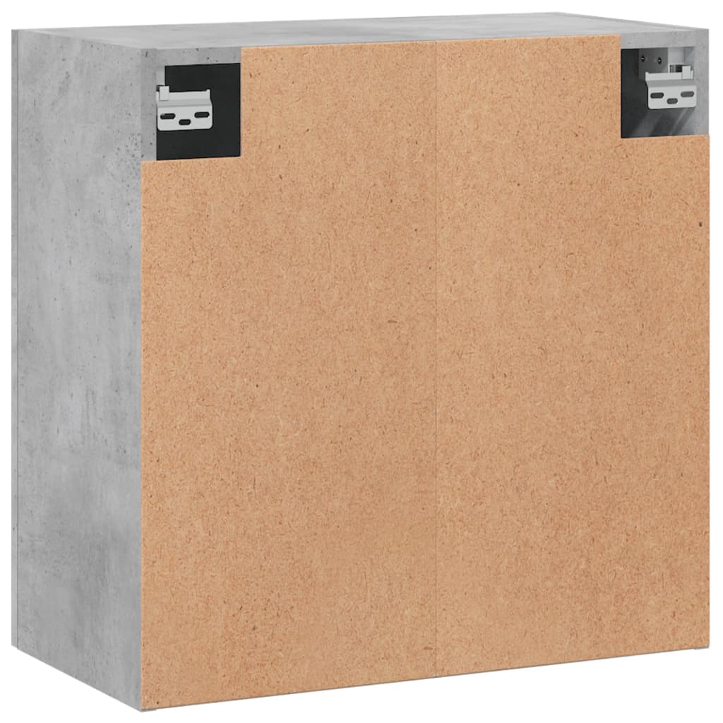 Wall Cabinet Concrete Grey 60x31x60 cm Wood Material