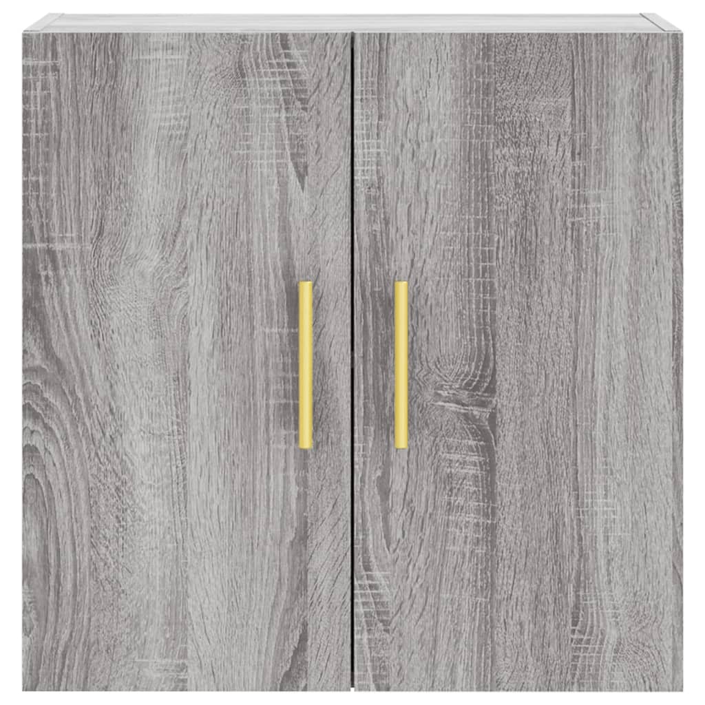 Wall Cabinet Gray Sonoma 60x31x60 cm Wood Material