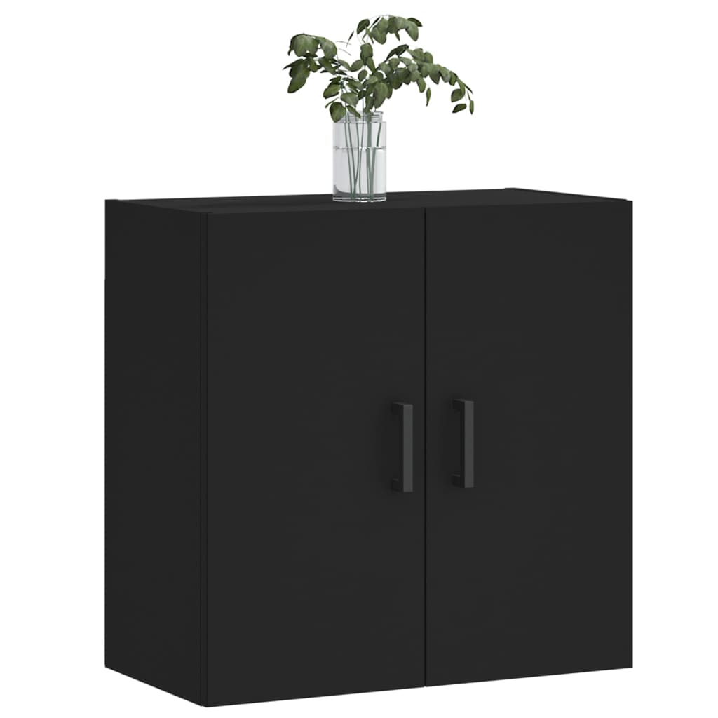 Wall Cabinet Black 60x31x60 cm Wood Material