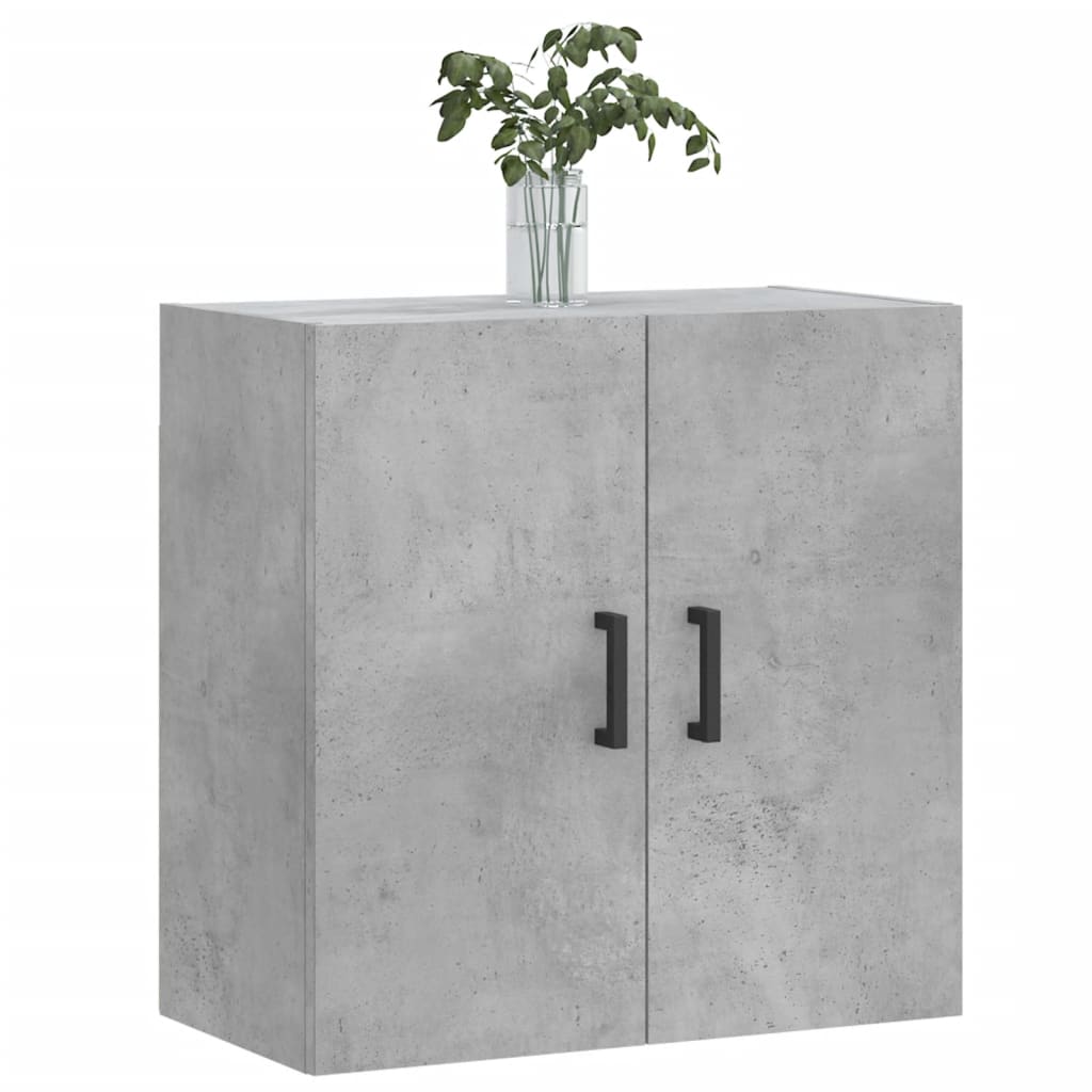 Wall Cabinet Concrete Grey 60x31x60 cm Wood Material