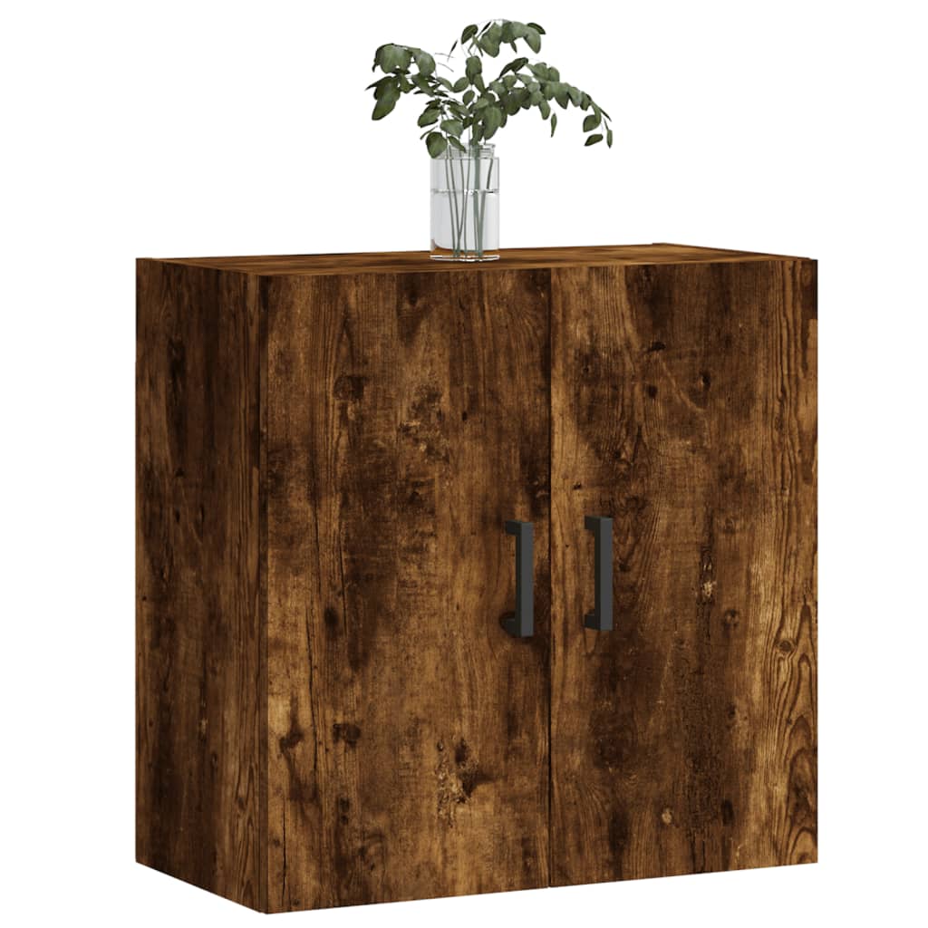 Wall Cabinet Smoked Oak 60x31x60 cm Wood Material