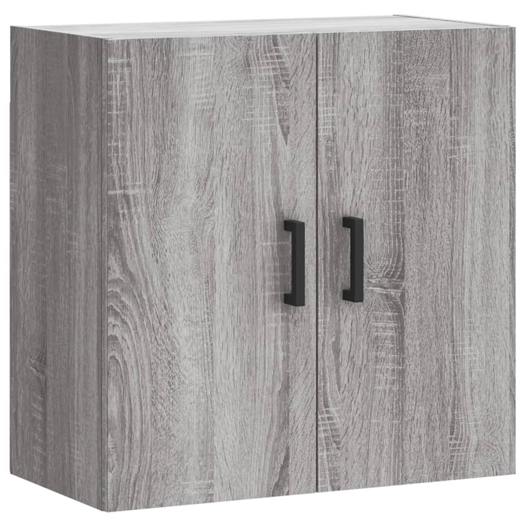 Wall Cabinet Gray Sonoma 60x31x60 cm Wood Material