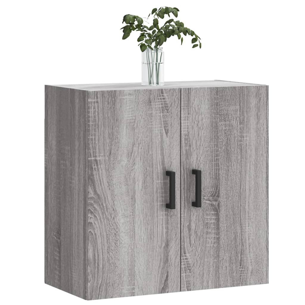 Wall Cabinet Gray Sonoma 60x31x60 cm Wood Material