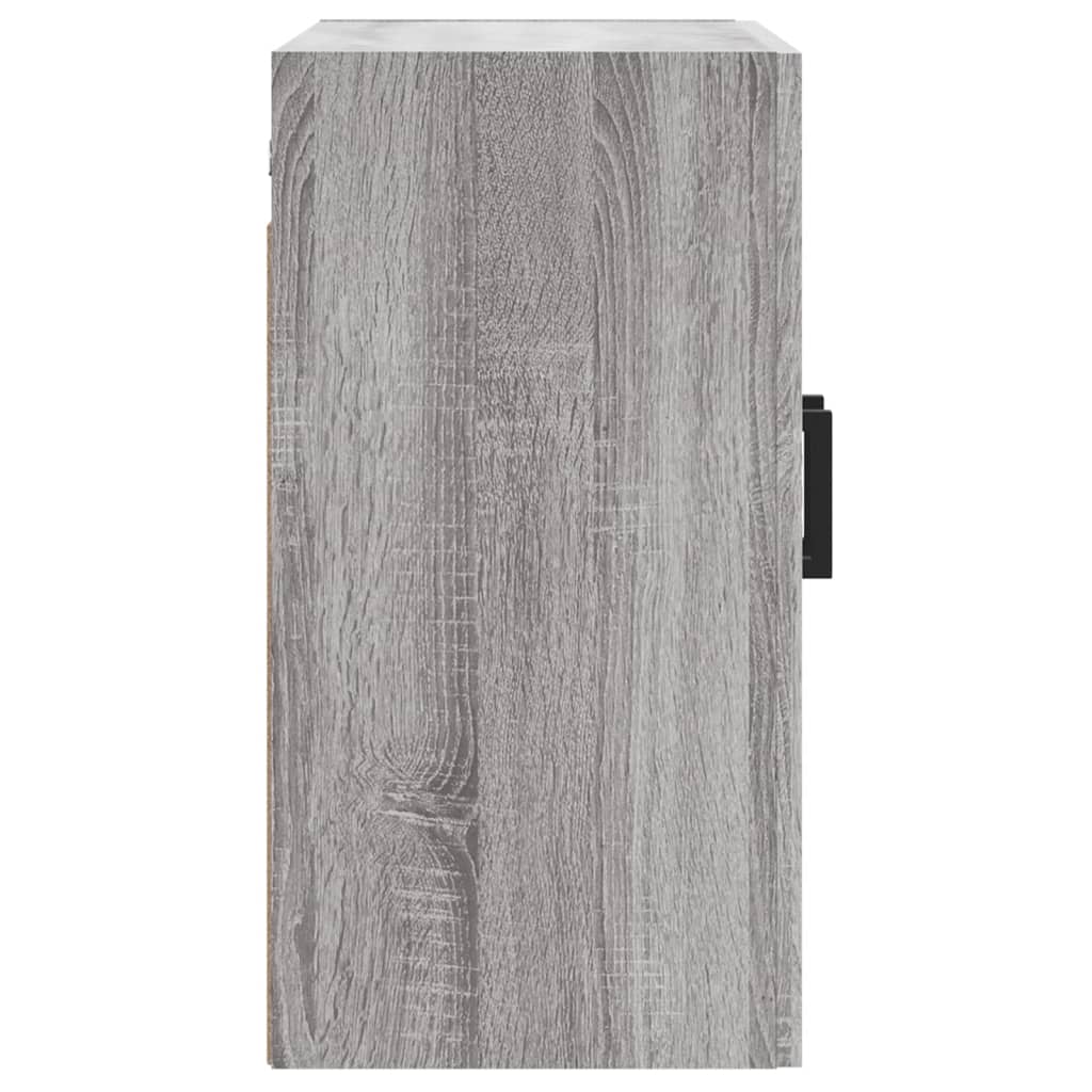 Wall Cabinet Gray Sonoma 60x31x60 cm Wood Material