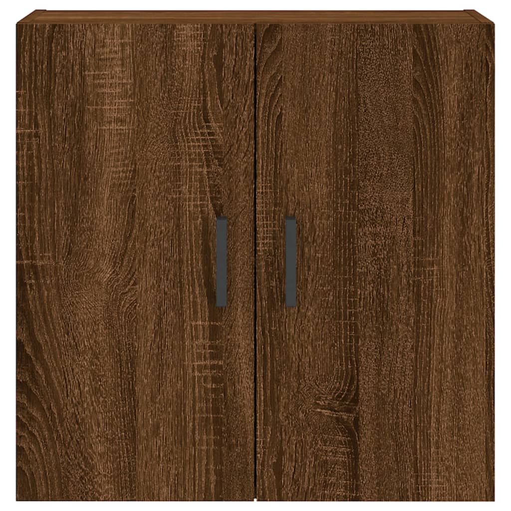 Wall Cabinet Brown Oak Look 60x31x60 cm Wood Material