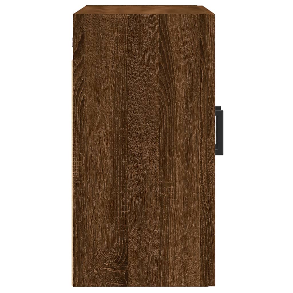 Wall Cabinet Brown Oak Look 60x31x60 cm Wood Material