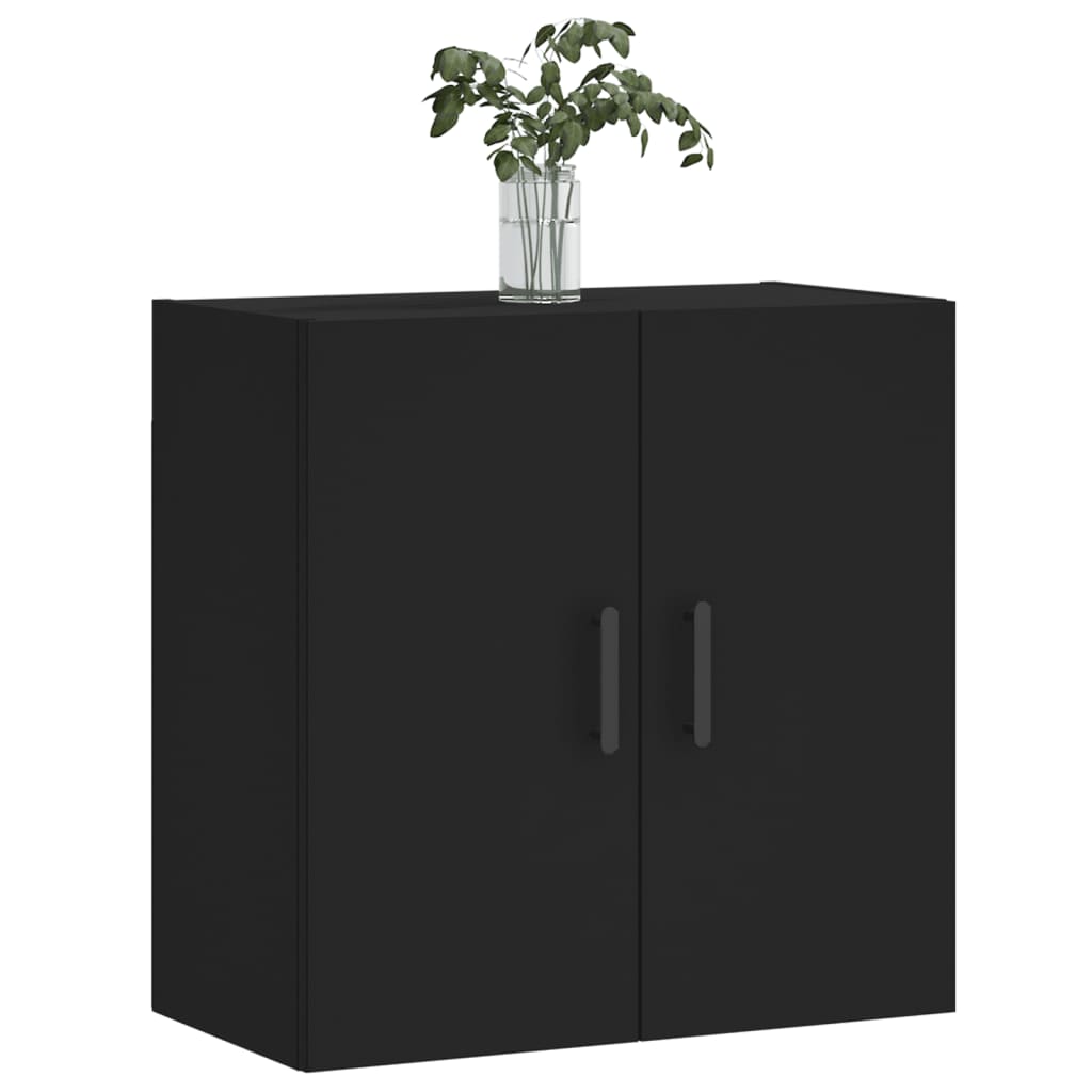 Wall Cabinet Black 60x31x60 cm Wood Material